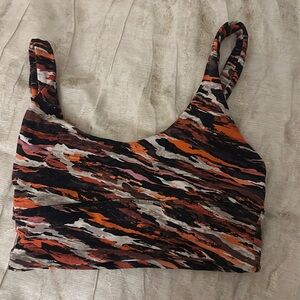 Gently worn, colorful, Lululemon sports bra size 4